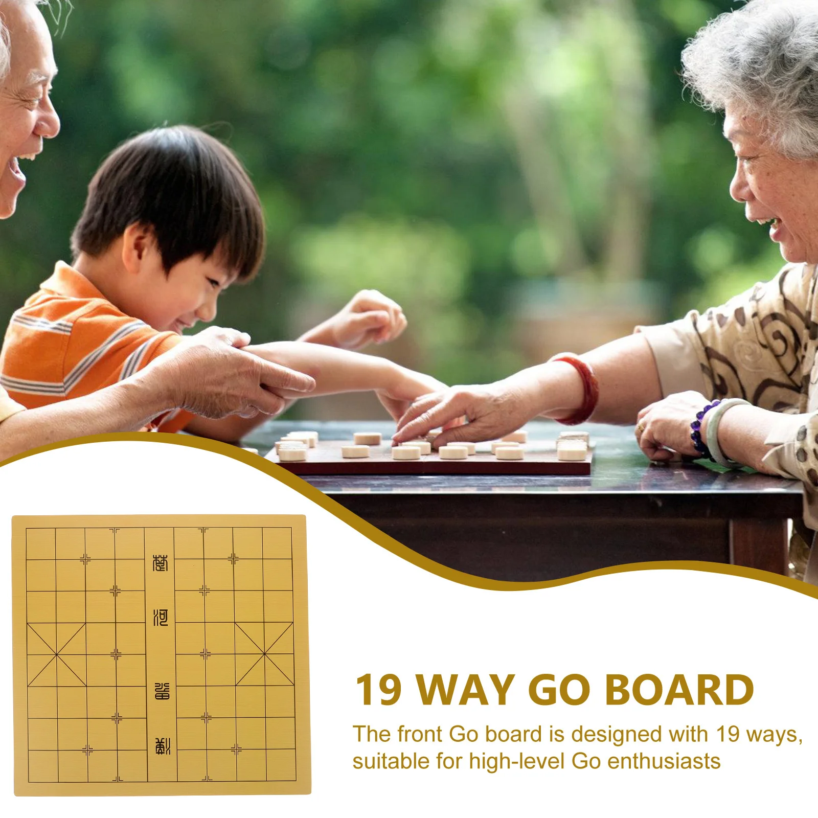 

Compact Dual-Sided Chinese Chessboard Creative Portable Desktop Board Dual-Use Gobang Chess Board Game Supply Strategy