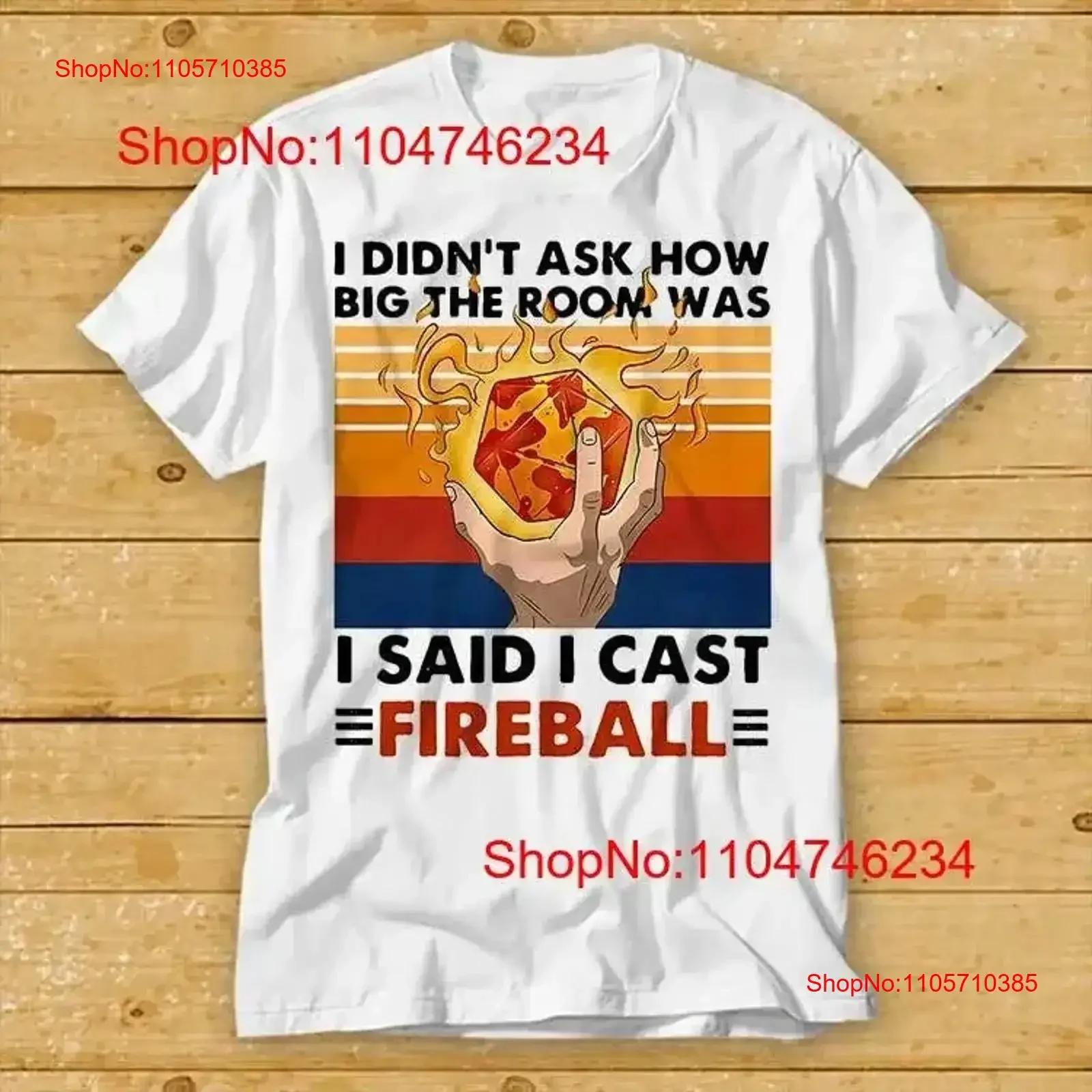 DnD DM I Didnt Ask How Big The Room Was Said Cast Fireball T Shirt 1949 vintage Washed streetwear Comfortable Soft Slightly