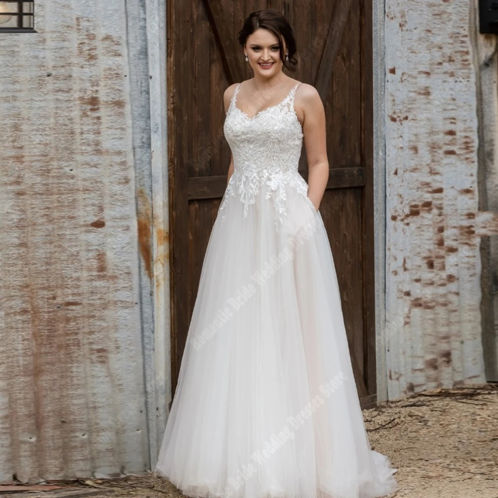 

Elegant A-Line Women Wedding Dresses Sweetheart Collar Print Princess Wedding Gowns Customized Sleeveless Vestidos De Novia 2025