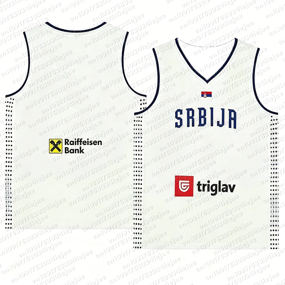 Unisex Atmungsaktives Schnelltrocknendes Basketball-Trikot Srbija 15 Jokic Günstige Hochwertige Outdoor-Sportbekleidung für Kinder – Detail 11