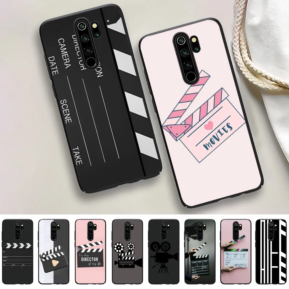 Movie Clapperboard Phone Case For Redmi Note 4 X 5 A 6 7 8 T 9 9S 10 11 11S 11Epro Poco M3 pro