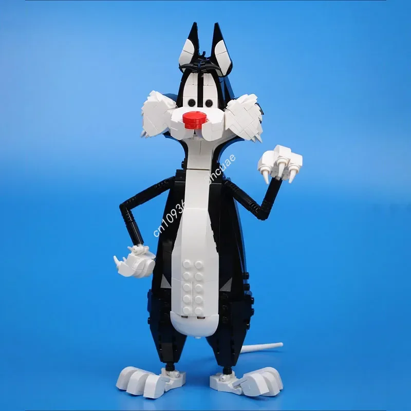 406PCS Collectible Figures Sylvesteres (Cat) Cartoon Model Moc Building Blocks Stacking Bricks Creative Kid Toy Gift Educational