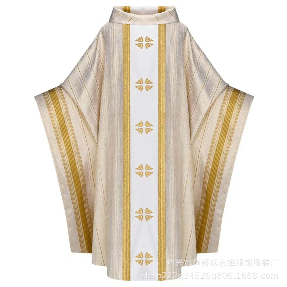 Długi szata z kapturem i klapami dla kobiet, inspirowana bliskowschodnim stylem, kostium vintage dla mężczyzn na występy sceniczne.