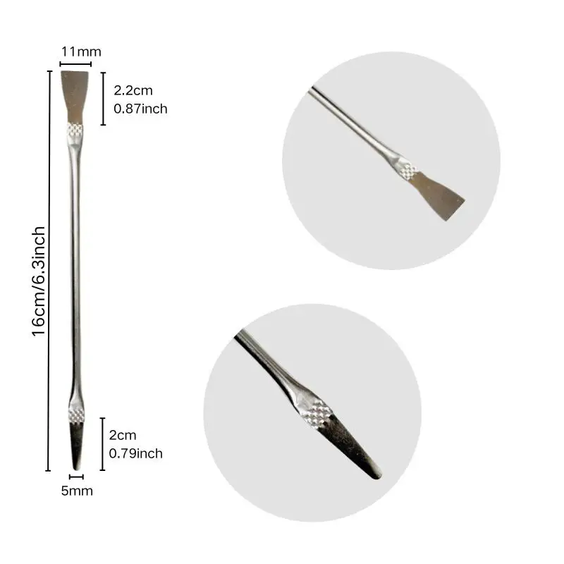 8pcs Kit de Herramientas de Reparación de IC Precisión Cuchillas Delgadas de Acero Inoxidable para Eliminación de Adhesivo de Chip CPU Teléfono Laptop Desoldadura 5