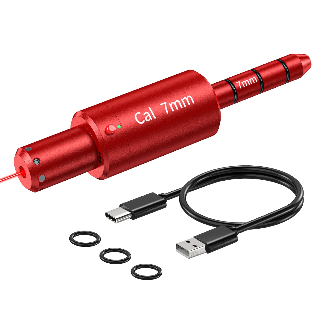 

7MM dual-purpose magnetic suction laser training bullet, red dot laser training bullet, dry powder laser training bullet