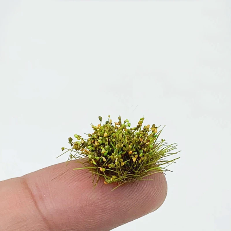 Mini Mutlicor Grass Tuft Modelo, Plant Shrub Cluster, Edifício do Jardim, Cena De Mesa De Areia, Kit Diorama, Materiais De Simulação, 28Pcs por Caixa