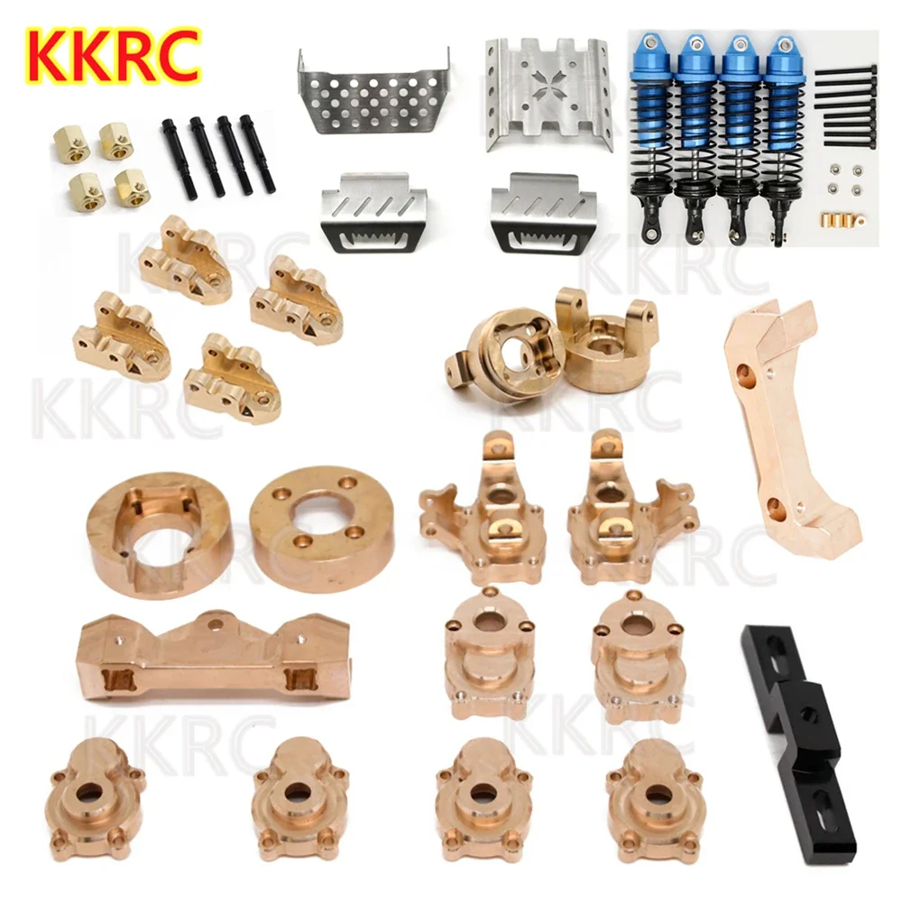GGRC YiKong YK4082 YK4102 YK4103 латунная Передняя группа рулевого управления, крепление на заднюю ось, бампер C, основание, противовес, амортизатор, шасси A