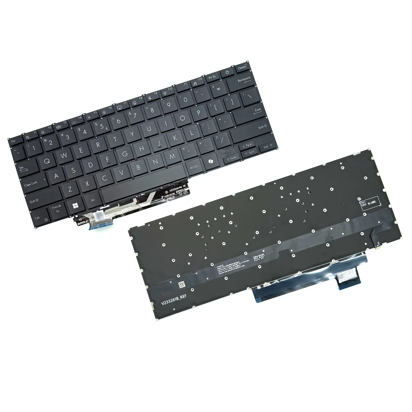 Immagine 5: Tasti e Supporti per Tastiera Laptop A-Doc 14Air Vivobook S 14 OLED S5406 M5406, Accessori e Ricambi in Gomma