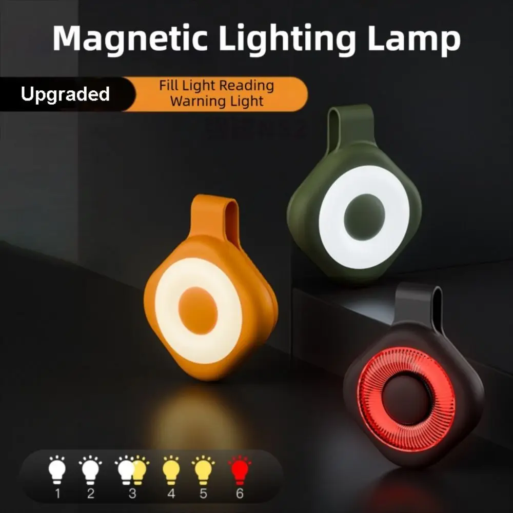 

Портативная 3-режимная магнитная светодиодная лампа для селфи, регулируемая многофункциональная лампа для чтения, перезаряжаемая лампа для фотосъемки