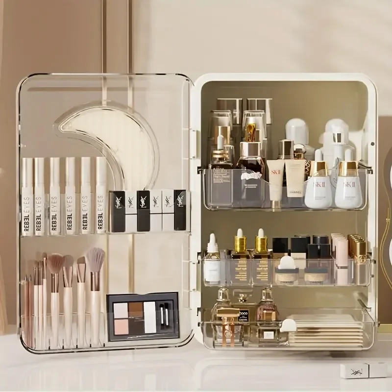 

Cosmetics Storage Box Desktop Lipstick Box Storage Rack Dresser Dustproof Large Capacity Skin Care Products Cabinet Drawer