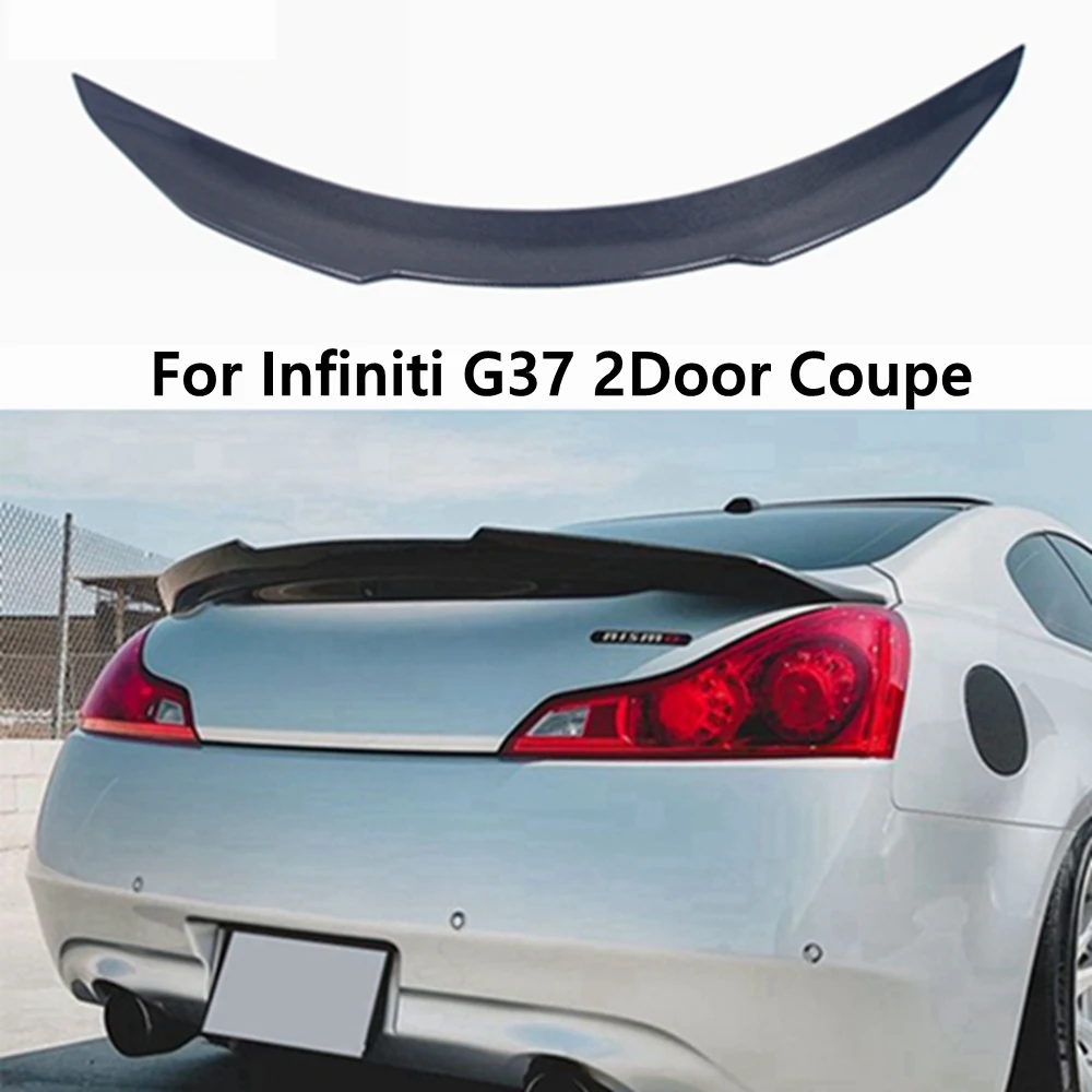 

For Infiniti G series G37 2Door Coupe PSM Style Carbon fiber Rear Spoiler Trunk wing 2008-2012 FRP Forged carbon