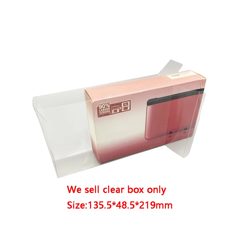 ​Clear transparent box For 3DSXL US version  90% LARGER SCREENS Display  storage PET  protective Box