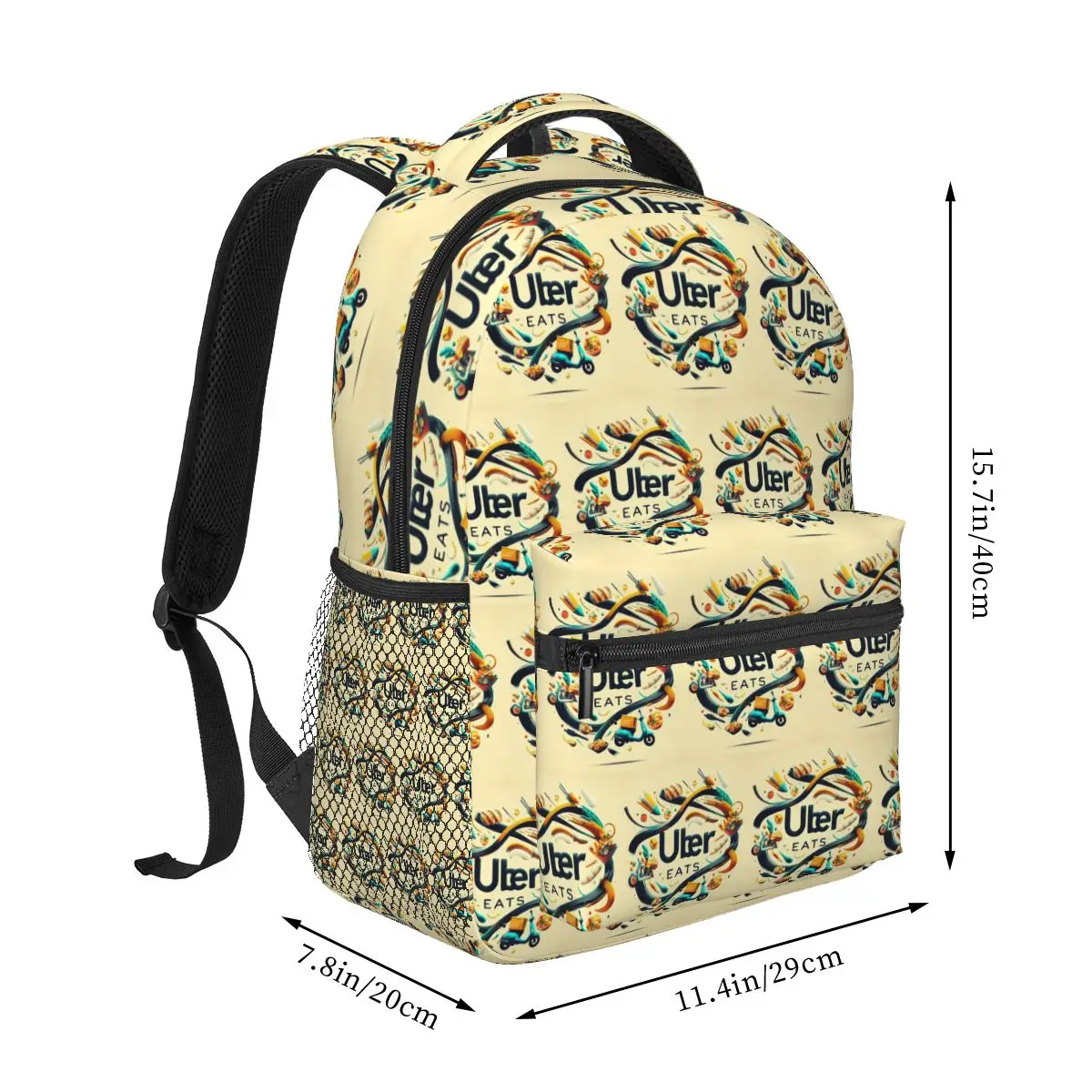 Duel Doordash Uber Eats Delivery Shirt Essential Backpack Hot Sale Daypack Large Capacity BookBag School Bag Shoulder Bags