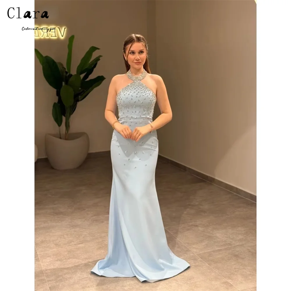 

Клара на заказ синий рыбий хвост со стразами бальные платья с открытыми плечами Роскошные платья 2025 Женское роскошное вечернее платье Женское платье для выпускного вечера