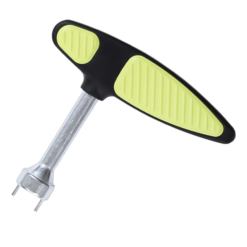 

Golf Spikes Wrench Two Pin Shoe Spikes Remover Twist Nails Puller Golf Shoe Spikes Removal Tool Cleat Replacement Tool