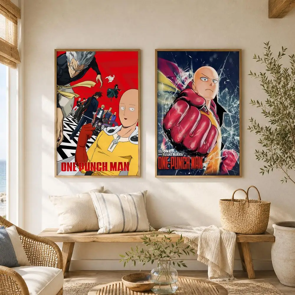 Superhero Anime O-One-Punch Man Poster Versatile HD Waterproof Wall Art Self-Adhesive Decor for Any Space Ideal Gift - view 5