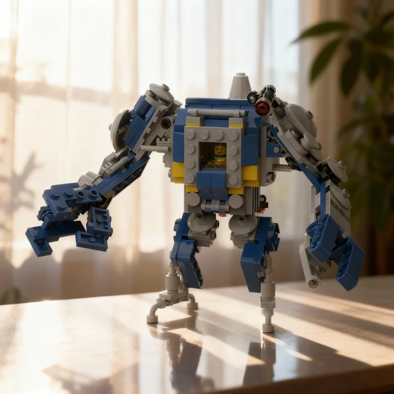 

234 детали MOC: Акционный набор конструктора «Микроракета-Меха» — Архитектурные блоки, развивающая игрушка, идея для рождественского подарка, обучающий конструктор для детей