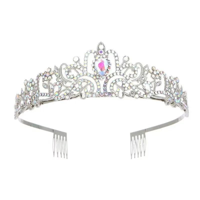 تاج الزفاف من حجر الراين، أغطية رأس على الطراز الغريب، إكسسوار شعر على شكل غابة، مرحلة جديدة أوروبية وأمريكية للسيدات