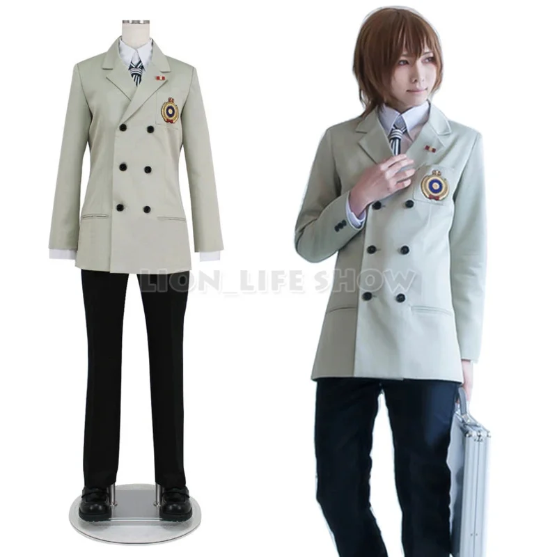 Persona 5P5 Goro Akechi uniforme escolar traje Cosplay traje personalizado