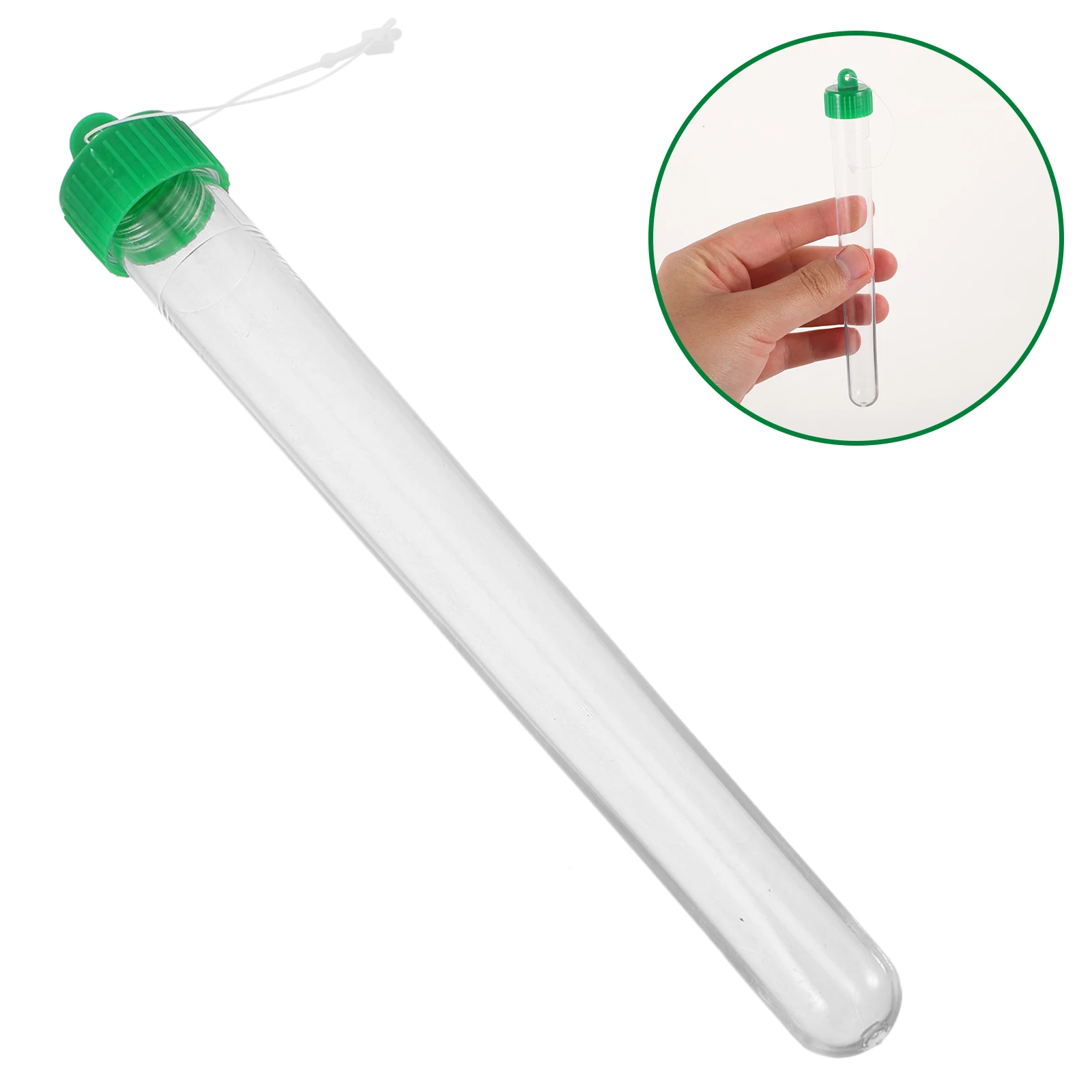 

10 Pcs Plastic Test Tube Sample Clear Vials Screw Caps Tubes Testing Filling Small