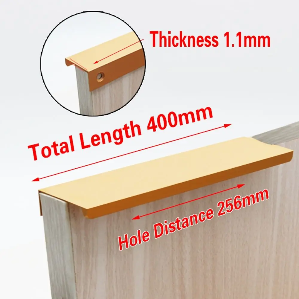 

Orange Gold Hidden Cupboard Kitchen Wardrobe Cupboard Handles Cabinet Pulls Furniture Hardware Drawer Knobs Furniture Handle