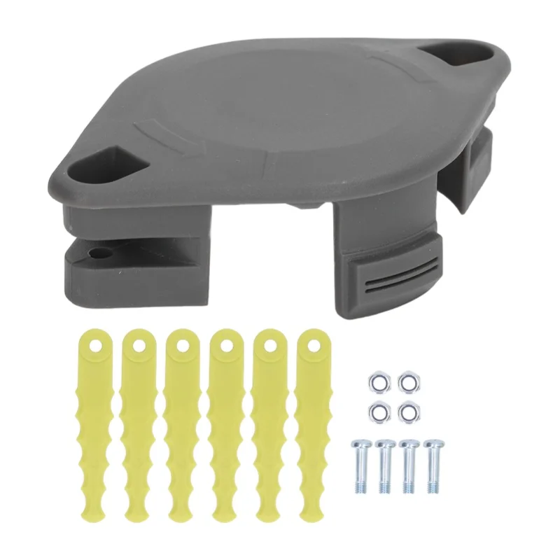 String Trimmers Bladed Head Auto Feed String Trimmers Fixed Line Spool With 6 Replacement Blades For Ryobi 18V 24V 40V