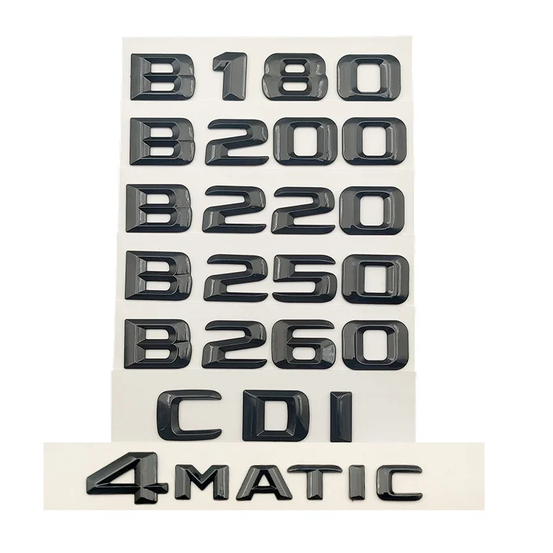 

3d ABS Car Trunk Badge Sticker Rear Star Logo B180 B200 B220 CDI B250 B260 4MATIC Emblem For Mercedes W246 W245 Accessories