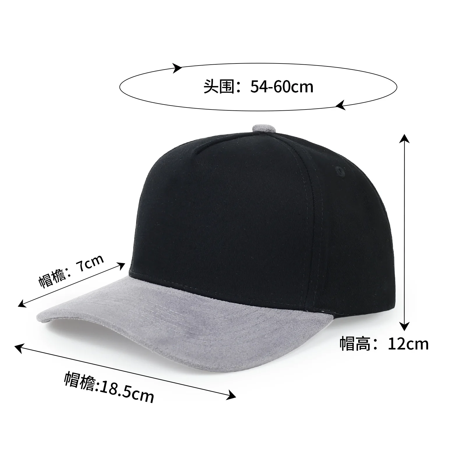 Custom Embroidery Logo Baseball Cap Suede Material Unisex Support Logo Printing Design Name Hip Hop Style Wholesale Supply