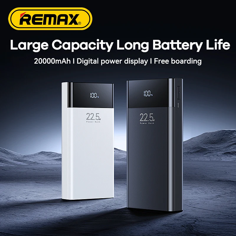 REMAX 20000mAh Power Bank Fast Charging For iPhone 15 Pro MAX 14 13 12 11 iPad Xiaomi Samsung Tablet Powerbank External Charger