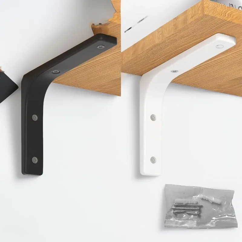 

Floating Shelf Brackets Black and White Shelves for Shelves Wall Storage Kitchen Stand Bracket Support Hardware Home Improvement