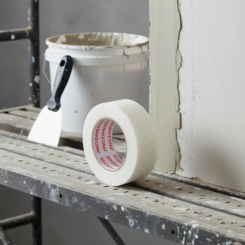 2 Roll 30M Glass Fiber Self-adhesive Mesh Tape Wall Crack Repair Thermal Insulation Decorative Mesh Seam Tape Hardware