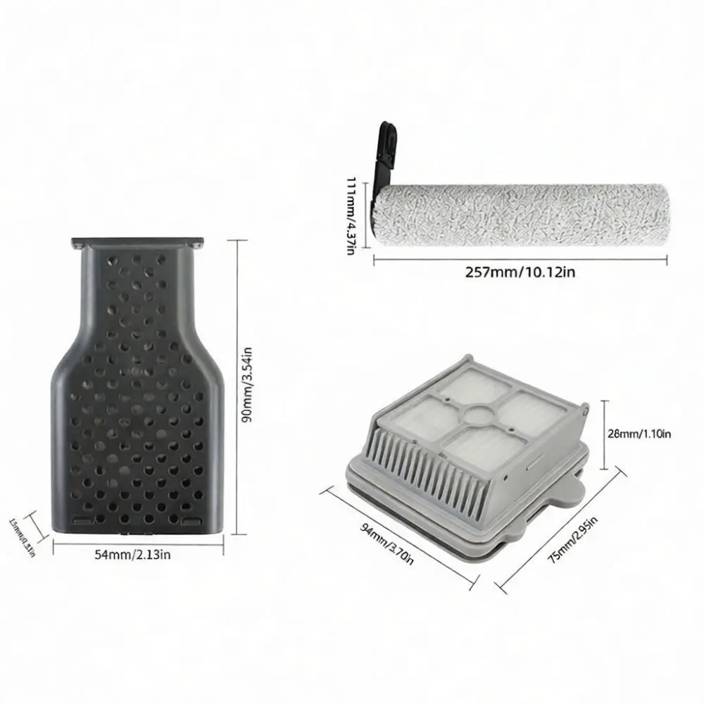 Roller Brush Filter Replacement For Roborock A30 Pro Combo Floor Washer Spare Part Household Cleaning Equipment Kit