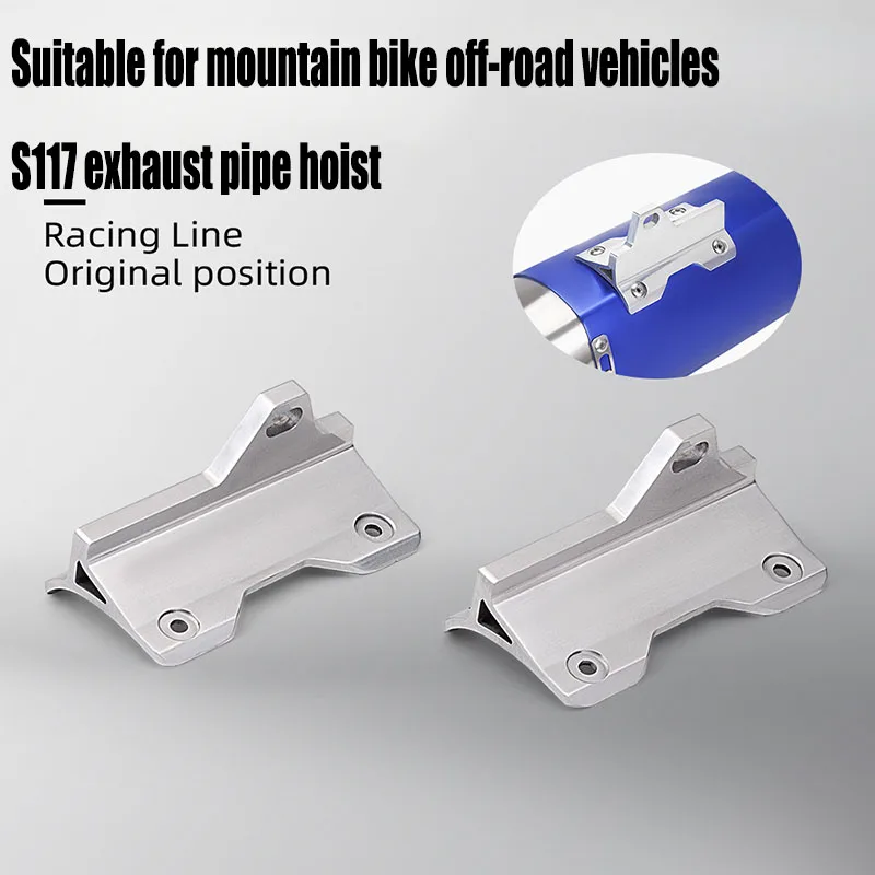 AliExpress NONE 2pcs Motorcycle Off-Road Vehicle Mountain Bike Exhaust Pipe Hanger Ear S117 for CRF150 CRF190L CRF250 Racing Accessories Parts
