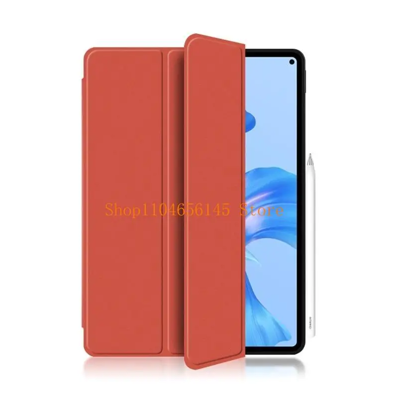 Support arrière tablette en PU 5asd, à trois volets, solide, pour étui, couverture veille/réveil automatique pour MatePadP