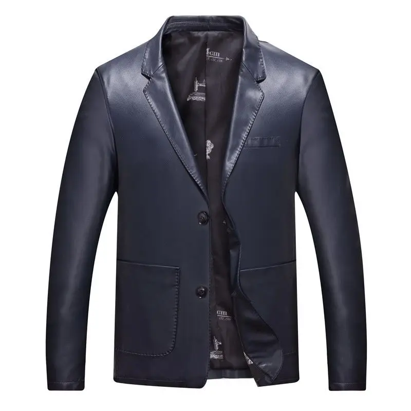 

Fashion Faux Leather Casual Windproof Slim Fit PU Jackets Men High Quality Classic Motorcycle Bike Jacket Coat Male L189
