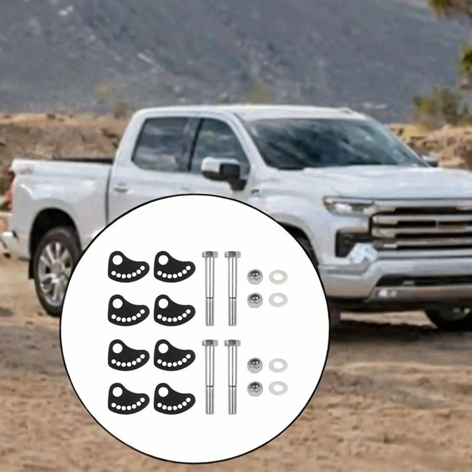 

Комплект болтов замка кулачка выравнивания верхнего рычага для Silverado 2500 3500 NON HD для GMC Sierra Car Caster Bolt