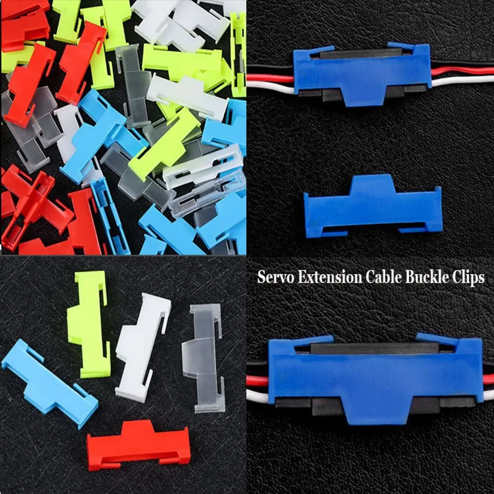 Fixing Holder Anti-loose Fastener Jointer Plastic Servos Cord Buckle Clip Servo Extension Cable Plugs Protector