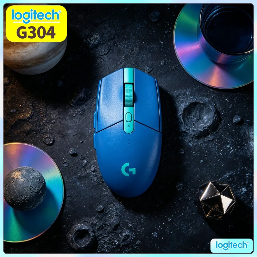 Logitech G304 LIGHTSPEED Wireless Gaming Mouse Light‑Weight Build Perfect For Long‑Duration Competitive Game Match Playing