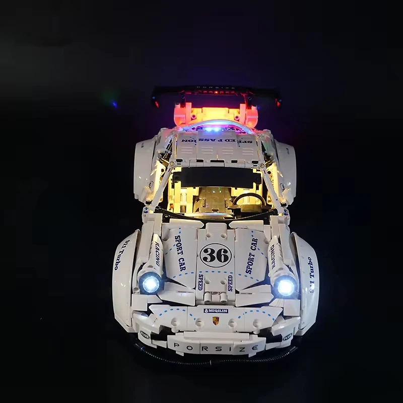 RC-スポーツカー用テクニカルビルディングブロック,LEDライトキット,日曜大工,qc016