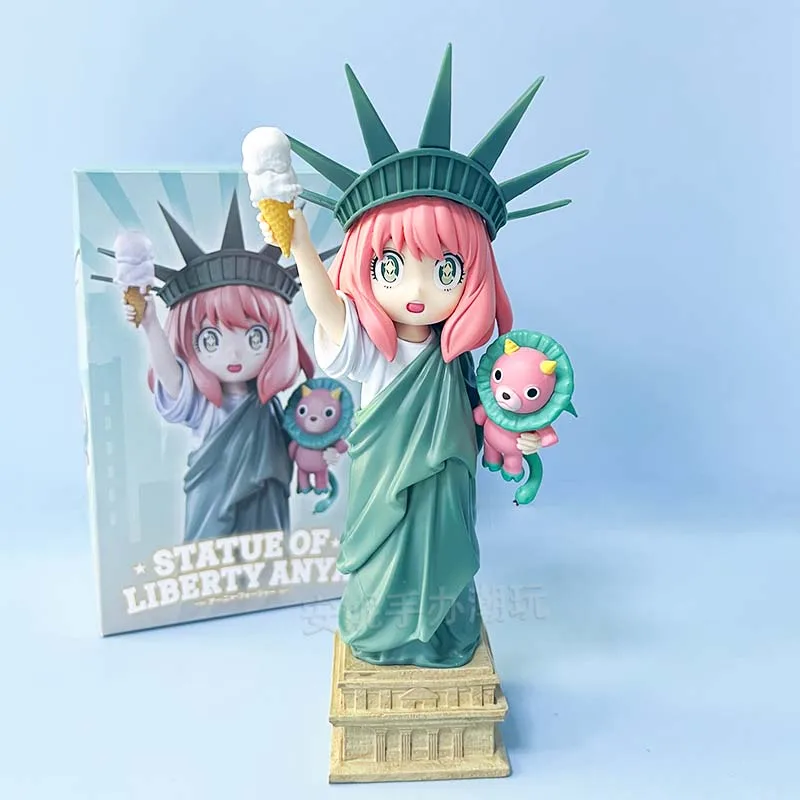 Spy Play House Mimo Statue Of Liberty Ania Doll Model Anime Cute Beauty Girl Tide Play Ornaments Girls Birthday Gift