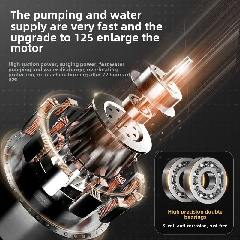 220v  High Lift Submersible Pump for Household Agricultural Irrigation Sewage Pumping with Large Flow Rate