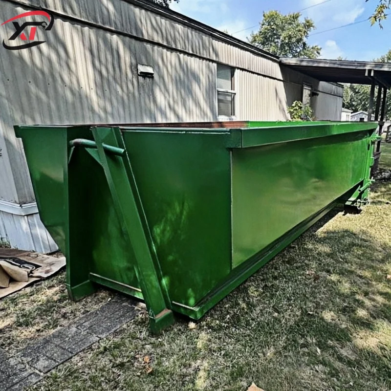 Custom Hook Lift Dumpster Steel Garbage Container with Competitive Price