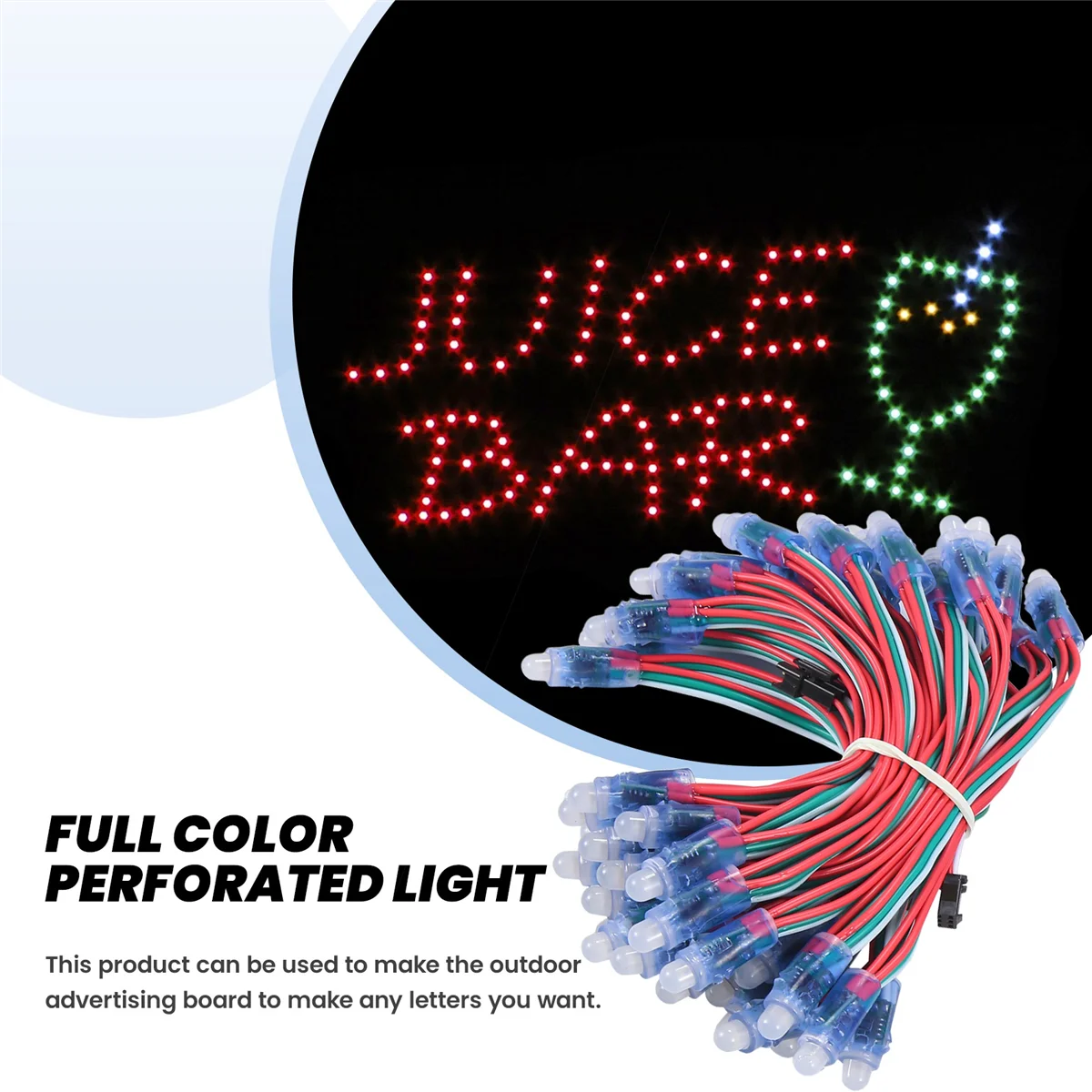 100 Teile/los 12mm WS2811 2811 IC RGB LED Pixel Modul String Licht IP68 5V Feiertage/Weihnachten/Festival