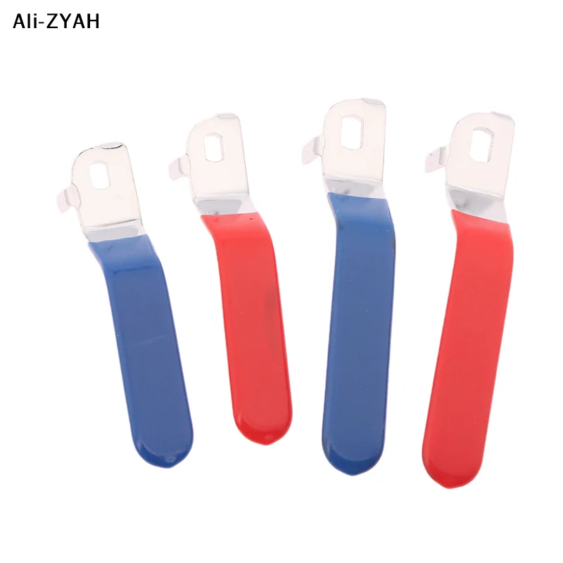 

【Z】1 шт. Ручка-рычаг для шарового крана DN20, хромированная, с пластиковой рукояткой, синяя, для четвертьоборотного клапана