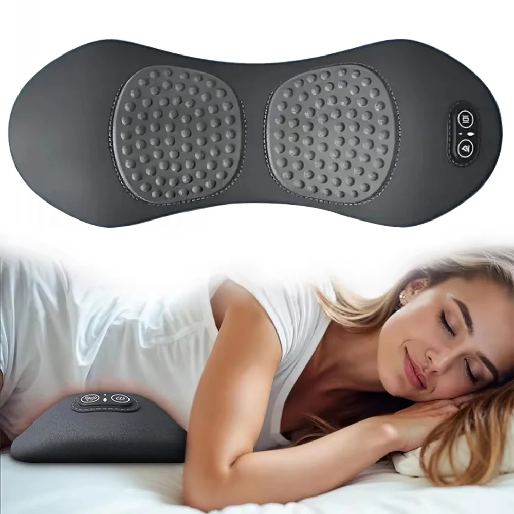 Back Pillow Bed Sleeping Waist Protection Pad Lying Flat Waist Relief Waist Support Heating Vibrating Electric Massage Pillow