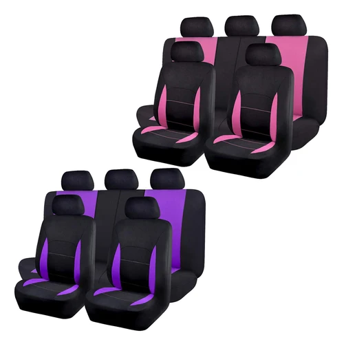 Imagen 2 del producto Juego completo de fundas universales para asiento de coche de 5 asientos de tela de poliéster Four Seasons