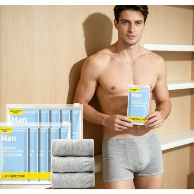 

Disposable Underwear for Men Large Size for Trip Military Deployment and Delivery Driver