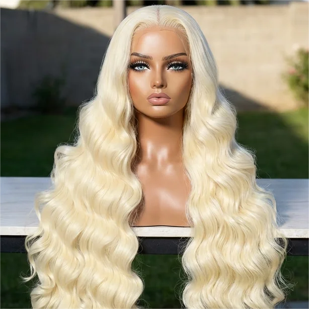 

Блондированные волнистые парики из натуральных волос 613, 36-38 дюймов, с HD прозрачной кружевной основой 13x6, плотность 220, бразильские человеческие волосы для женщин