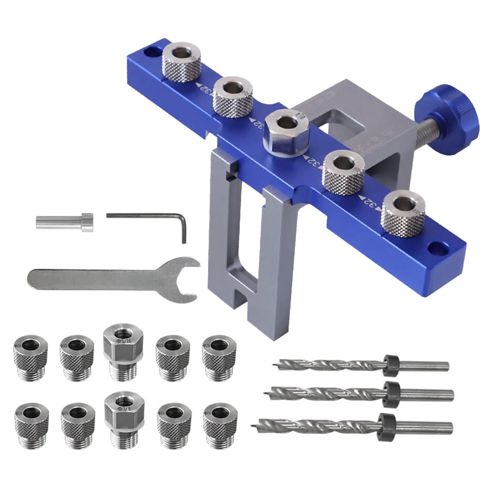 Drill Sleeve Jig Hole Drilling Guide 6061 Aluminum Body Accurate Punching Anodized And Rust-proof Easy To Adjust And Observe