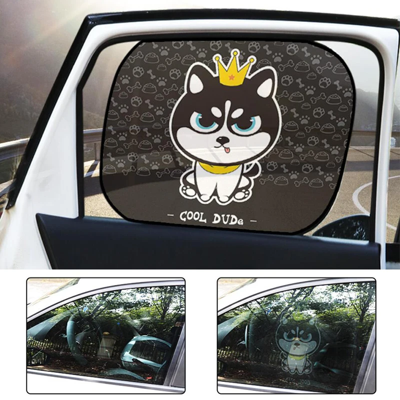 

New 1 Pair Universal Auto Curtain Car Sun Shade UV Protection Adsorption Car Window Sunshade For Kids Outdoor Sunscreen